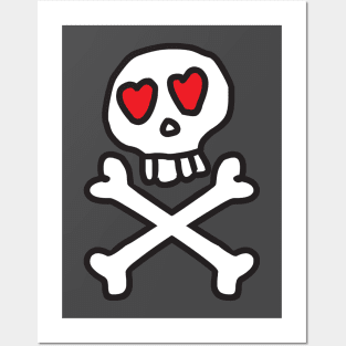 Love Skull Posters and Art